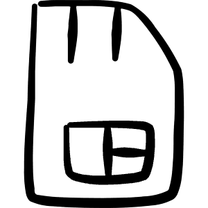 Sim Card Icon from Freehand Line - Free Set