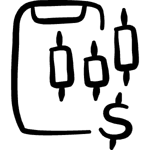 Smartphone App Widget Stock Icon from Freehand Line - Free Set