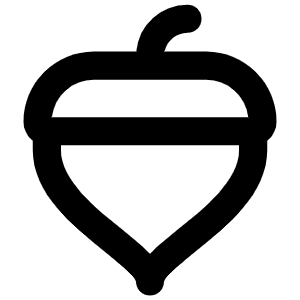 Acorn Bold Icon from Phosphor Bold Set