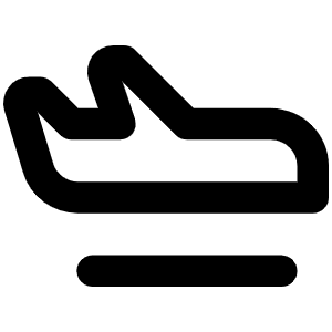 Airplane In Flight Bold Icon from Phosphor Bold Set