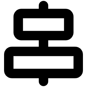 Align Center Horizontal Bold Icon from Phosphor Bold Set