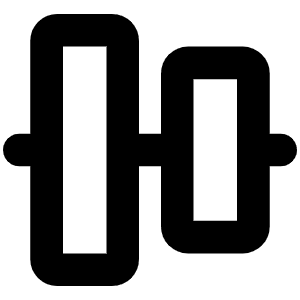 Align Center Vertical Bold Icon from Phosphor Bold Set