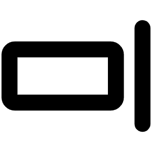 Align Right Simple Bold Icon from Phosphor Bold Set