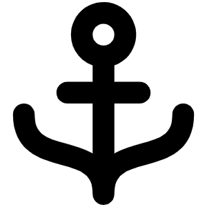 Anchor Bold Icon from Phosphor Bold Set