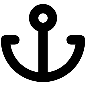 Anchor Simple Bold Icon from Phosphor Bold Set
