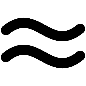 Approximate Equals Bold Icon from Phosphor Bold Set