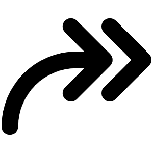 Arrow Bend Double Up Right Bold Icon from Phosphor Bold Set