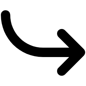 Arrow Bend Down Right Bold Icon from Phosphor Bold Set