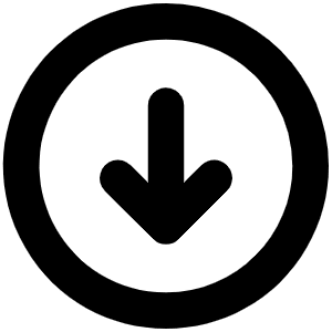 Arrow Circle Down Bold Icon from Phosphor Bold Set