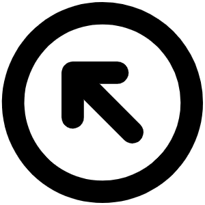 Arrow Circle Up Left Bold Icon from Phosphor Bold Set