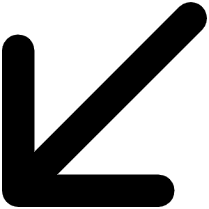 Arrow Down Left Bold Icon from Phosphor Bold Set