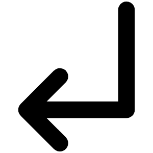 Arrow Elbow Down Left Bold Icon from Phosphor Bold Set