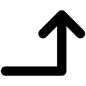 Arrow Elbow Right Up Bold Icon from Phosphor Bold Set
