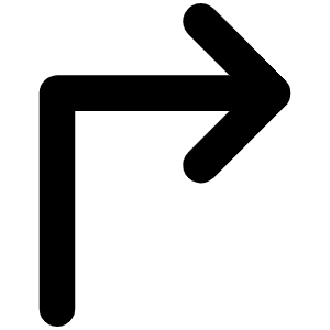 Arrow Elbow Up Right Bold Icon from Phosphor Bold Set