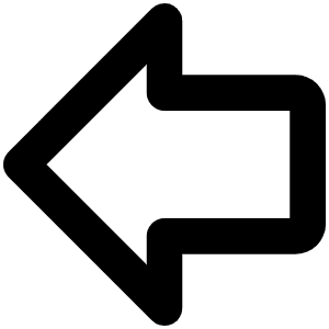 Arrow Fat Left Bold Icon from Phosphor Bold Set