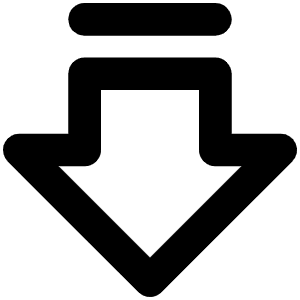 Arrow Fat Line Down Bold Icon from Phosphor Bold Set