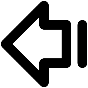 Arrow Fat Line Left Bold Icon from Phosphor Bold Set