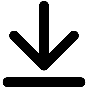 Arrow Line Down Bold Icon from Phosphor Bold Set