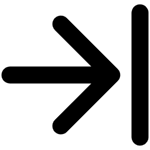 Arrow Line Right Bold Icon from Phosphor Bold Set