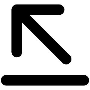 Arrow Line Up Left Bold Icon from Phosphor Bold Set