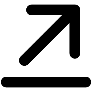 Arrow Line Up Right Bold Icon from Phosphor Bold Set
