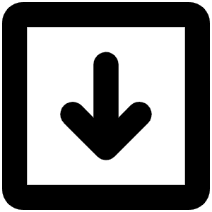 Arrow Square Down Bold Icon from Phosphor Bold Set