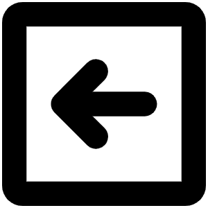 Arrow Square Left Bold Icon from Phosphor Bold Set