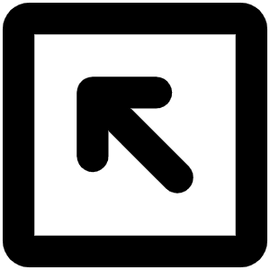 Arrow Square Up Left Bold Icon from Phosphor Bold Set