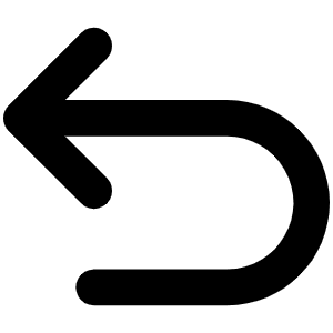 Arrow U Up Left Bold Icon from Phosphor Bold Set
