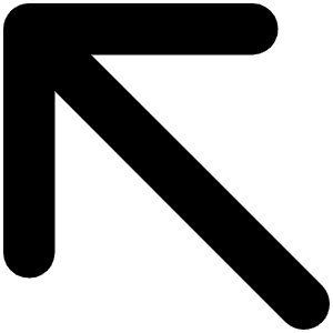 Arrow Up Left Bold Icon from Phosphor Bold Set