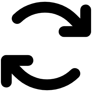Arrows Clockwise Bold Icon from Phosphor Bold Set