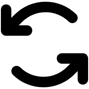 Arrows Counter Clockwise Bold Icon from Phosphor Bold Set