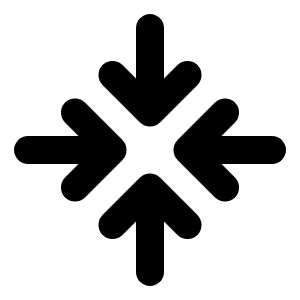 Arrows In Cardinal Bold Icon from Phosphor Bold Set