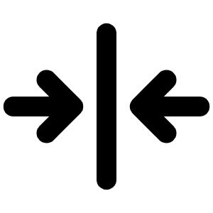 Arrows In Line Horizontal Bold Icon from Phosphor Bold Set