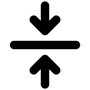 Arrows In Line Vertical Bold Icon from Phosphor Bold Set