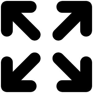 Arrows Out Bold Icon from Phosphor Bold Set