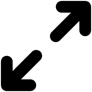 Arrows Out Simple Bold Icon from Phosphor Bold Set