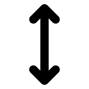 Arrows Vertical Bold Icon from Phosphor Bold Set