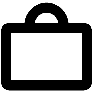 Bag Simple Bold Icon from Phosphor Bold Set