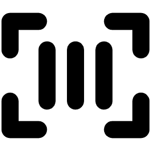 Barcode Bold Icon from Phosphor Bold Set