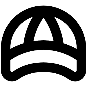 Baseball Cap Bold Icon from Phosphor Bold Set