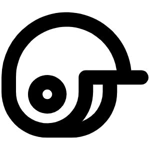Baseball Helmet Bold Icon from Phosphor Bold Set