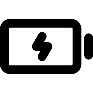 Battery Charging Bold Icon from Phosphor Bold Set