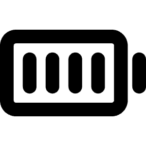 Battery Full Bold Icon from Phosphor Bold Set
