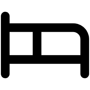 Bed Bold Icon from Phosphor Bold Set