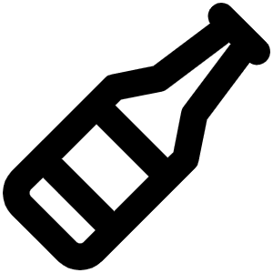 Beer Bottle Bold Icon from Phosphor Bold Set