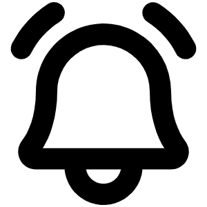 Bell Ringing Bold Icon from Phosphor Bold Set