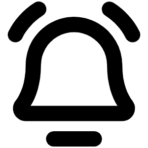 Bell Simple Ringing Bold Icon from Phosphor Bold Set