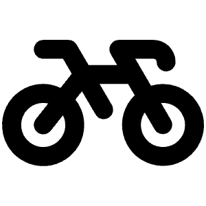 Bicycle Bold Icon from Phosphor Bold Set