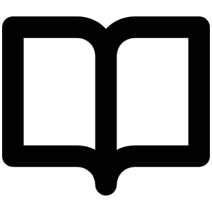 Book Open Bold Icon from Phosphor Bold Set